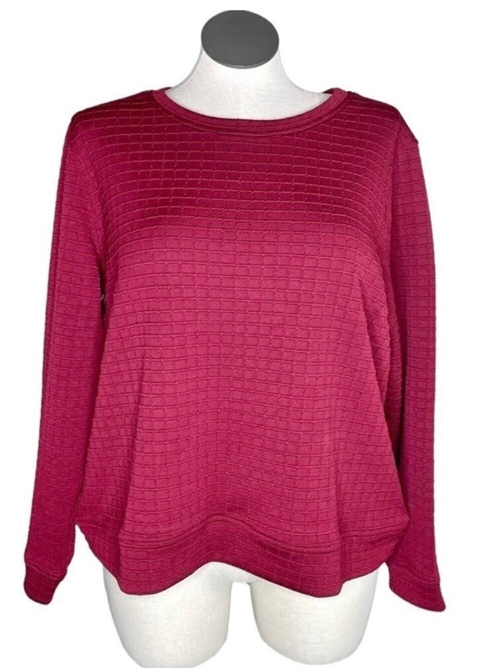 Eloquii NWT textured casual sweatshirt blouse top women's plus size 22/24